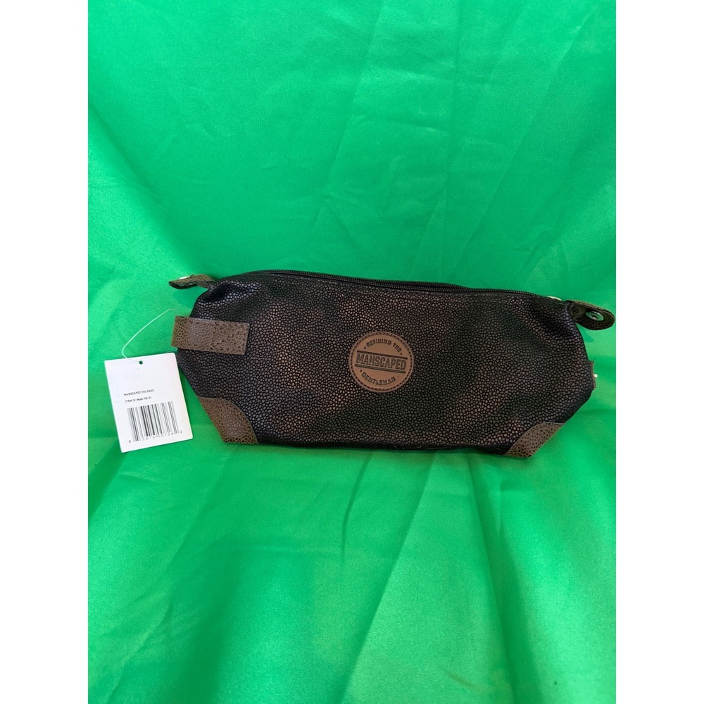 Manscaped The Shed Travel Storage Bag Black Brown Grooming Kit Pouch MAN-TB-01